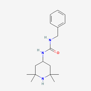 molecular formula C17H27N3O B7441087 1-Benzyl-3-(2,2,6,6-tetramethylpiperidin-4-yl)urea 