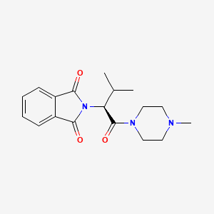 2-[(2S)-3-methyl-1-(4-methylpiperazin-1-yl)-1-oxobutan-2-yl]isoindole-1,3-dione