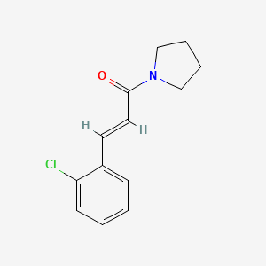 molecular formula C13H14ClNO B7441254 (E)-3-(2-CHLOROPHENYL)-1-(1-PYRROLIDINYL)-2-PROPEN-1-ONE 