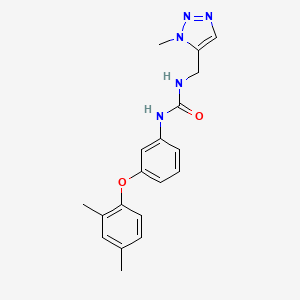 1-(3-(2,4-Dimethylphenoxy)phenyl)-3-((1-methyl-1H-1,2,3-triazol-5-yl)methyl)urea