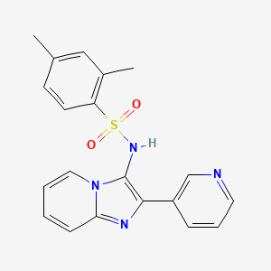 2,4-Dimethyl-N-(2-(pyridin-3-yl)imidazo[1,2-a]pyridin-3-yl)benzenesulfonamide