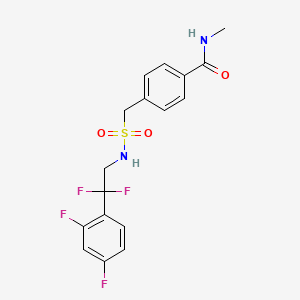 4-((N-(2-(2,4-Difluorophenyl)-2,2-difluoroethyl)sulfamoyl)methyl)-N-methylbenzamide