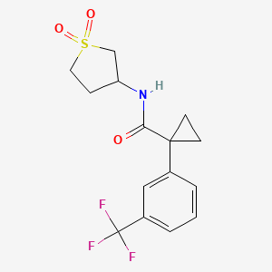 N-(1,1-dioxothiolan-3-yl)-1-[3-(trifluoromethyl)phenyl]cyclopropane-1-carboxamide