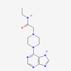 N-ethyl-2-[4-(7H-purin-6-yl)piperazin-1-yl]acetamide