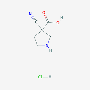 3-cyanopyrrolidine-3-carboxylicacidhydrochloride