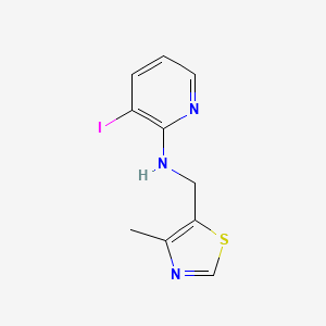 3-iodo-N-[(4-methyl-1,3-thiazol-5-yl)methyl]pyridin-2-amine