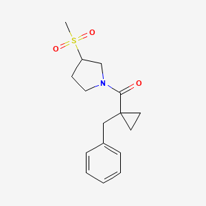 (1-Benzylcyclopropyl)-(3-methylsulfonylpyrrolidin-1-yl)methanone