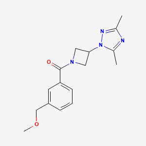 [3-(3,5-Dimethyl-1,2,4-triazol-1-yl)azetidin-1-yl]-[3-(methoxymethyl)phenyl]methanone