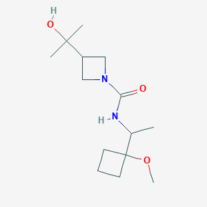 3-(2-hydroxypropan-2-yl)-N-[1-(1-methoxycyclobutyl)ethyl]azetidine-1-carboxamide