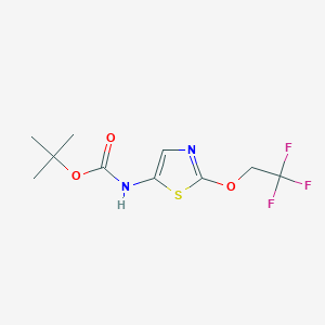 tert-butyl N-[2-(2,2,2-trifluoroethoxy)-1,3-thiazol-5-yl]carbamate