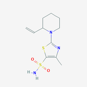 2-(2-Ethenylpiperidin-1-yl)-4-methyl-1,3-thiazole-5-sulfonamide