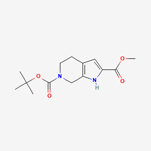 6-tert-butyl 2-methyl 1H,4H,5H,6H,7H-pyrrolo[2,3-c]pyridine-2,6-dicarboxylate