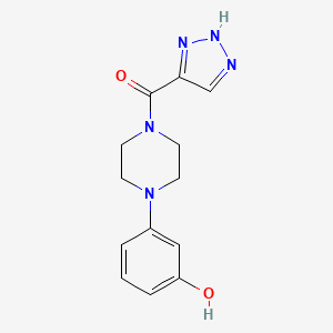 [4-(3-hydroxyphenyl)piperazin-1-yl]-(2H-triazol-4-yl)methanone