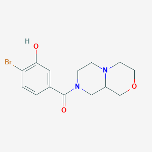 3,4,6,7,9,9a-hexahydro-1H-pyrazino[2,1-c][1,4]oxazin-8-yl-(4-bromo-3-hydroxyphenyl)methanone