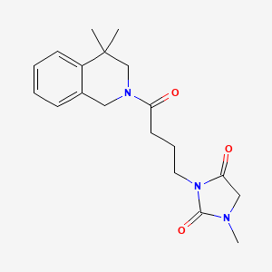 3-[4-(4,4-Dimethyl-1,3-dihydroisoquinolin-2-yl)-4-oxobutyl]-1-methylimidazolidine-2,4-dione