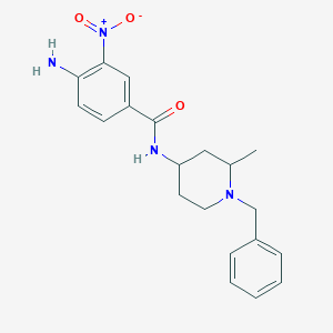 4-amino-N-(1-benzyl-2-methylpiperidin-4-yl)-3-nitrobenzamide