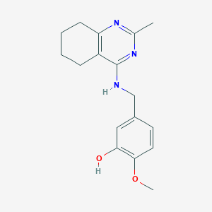 2-Methoxy-5-[[(2-methyl-5,6,7,8-tetrahydroquinazolin-4-yl)amino]methyl]phenol