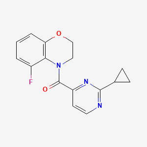 (2-Cyclopropylpyrimidin-4-yl)-(5-fluoro-2,3-dihydro-1,4-benzoxazin-4-yl)methanone