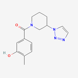 (3-Hydroxy-4-methylphenyl)-[3-(triazol-1-yl)piperidin-1-yl]methanone