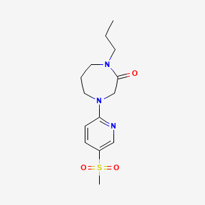 4-(5-Methylsulfonylpyridin-2-yl)-1-propyl-1,4-diazepan-2-one