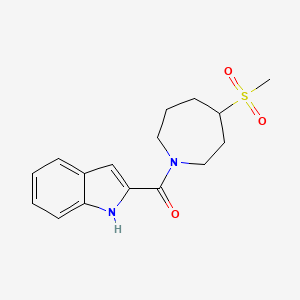 1H-indol-2-yl-(4-methylsulfonylazepan-1-yl)methanone