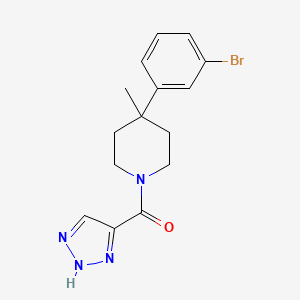 [4-(3-bromophenyl)-4-methylpiperidin-1-yl]-(2H-triazol-4-yl)methanone