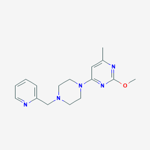 2-Methoxy-4-methyl-6-[4-(pyridin-2-ylmethyl)piperazin-1-yl]pyrimidine