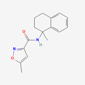 5-methyl-N-(1-methyl-3,4-dihydro-2H-naphthalen-1-yl)-1,2-oxazole-3-carboxamide