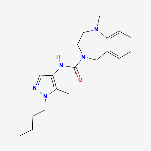 N-(1-butyl-5-methylpyrazol-4-yl)-1-methyl-3,5-dihydro-2H-1,4-benzodiazepine-4-carboxamide