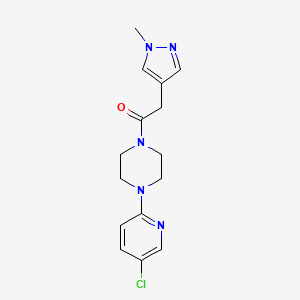 1-[4-(5-Chloropyridin-2-yl)piperazin-1-yl]-2-(1-methylpyrazol-4-yl)ethanone