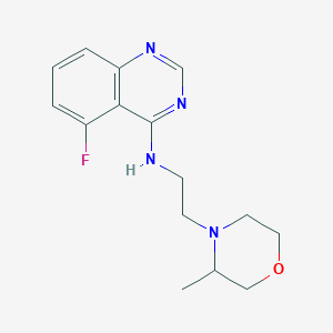 5-fluoro-N-[2-(3-methylmorpholin-4-yl)ethyl]quinazolin-4-amine