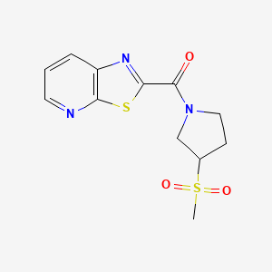 (3-Methylsulfonylpyrrolidin-1-yl)-([1,3]thiazolo[5,4-b]pyridin-2-yl)methanone