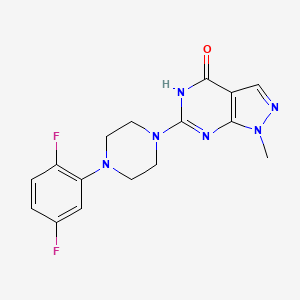 6-[4-(2,5-difluorophenyl)piperazin-1-yl]-1-methyl-5H-pyrazolo[3,4-d]pyrimidin-4-one