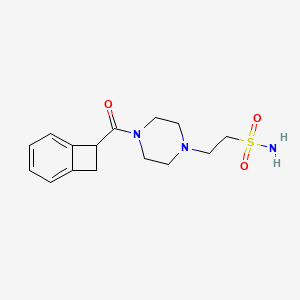 2-[4-(Bicyclo[4.2.0]octa-1,3,5-triene-7-carbonyl)piperazin-1-yl]ethanesulfonamide