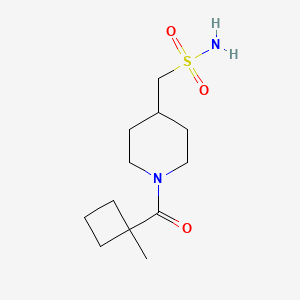 [1-(1-Methylcyclobutanecarbonyl)piperidin-4-yl]methanesulfonamide