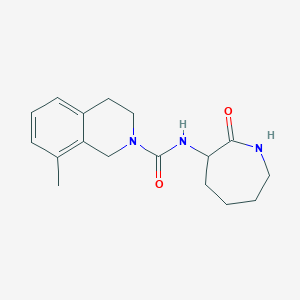 8-methyl-N-(2-oxoazepan-3-yl)-3,4-dihydro-1H-isoquinoline-2-carboxamide