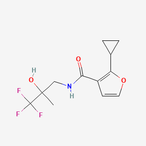 molecular formula C12H14F3NO3 B7442099 2-cyclopropyl-N-(3,3,3-trifluoro-2-hydroxy-2-methylpropyl)furan-3-carboxamide 