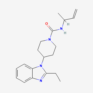 N-but-3-en-2-yl-4-(2-ethylbenzimidazol-1-yl)piperidine-1-carboxamide