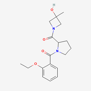 [1-(2-Ethoxybenzoyl)pyrrolidin-2-yl]-(3-hydroxy-3-methylazetidin-1-yl)methanone