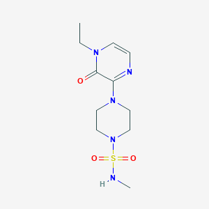 4-(4-ethyl-3-oxopyrazin-2-yl)-N-methylpiperazine-1-sulfonamide