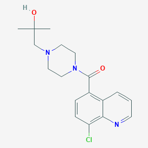 (8-Chloroquinolin-5-yl)-[4-(2-hydroxy-2-methylpropyl)piperazin-1-yl]methanone