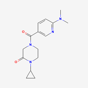 1-Cyclopropyl-4-[6-(dimethylamino)pyridine-3-carbonyl]piperazin-2-one