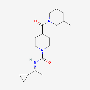 N-[(1R)-1-cyclopropylethyl]-4-(3-methylpiperidine-1-carbonyl)piperidine-1-carboxamide