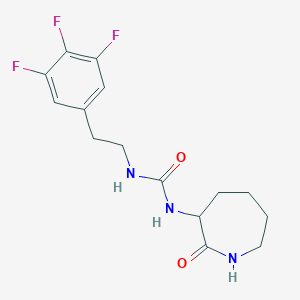 1-(2-Oxoazepan-3-yl)-3-[2-(3,4,5-trifluorophenyl)ethyl]urea