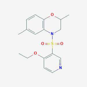 4-(4-Ethoxypyridin-3-yl)sulfonyl-2,6-dimethyl-2,3-dihydro-1,4-benzoxazine