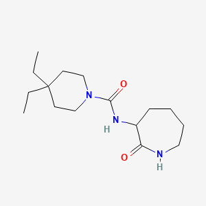 4,4-diethyl-N-(2-oxoazepan-3-yl)piperidine-1-carboxamide