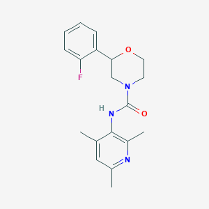 2-(2-fluorophenyl)-N-(2,4,6-trimethylpyridin-3-yl)morpholine-4-carboxamide