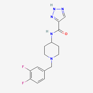 N-[1-[(3,4-difluorophenyl)methyl]piperidin-4-yl]-2H-triazole-4-carboxamide