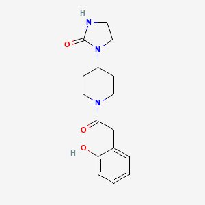 1-[1-[2-(2-Hydroxyphenyl)acetyl]piperidin-4-yl]imidazolidin-2-one