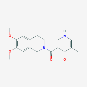 3-(6,7-dimethoxy-3,4-dihydro-1H-isoquinoline-2-carbonyl)-5-methyl-1H-pyridin-4-one